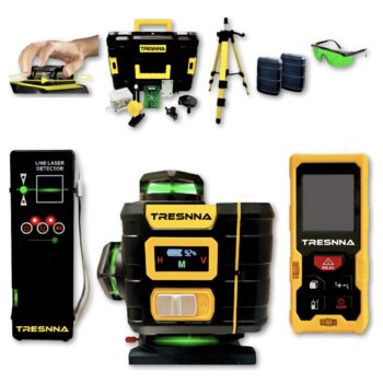 Nível Laser Tresnna 16 Linhas Plus, Touch Lcd, Receptor 60m - TN-G16PLUS